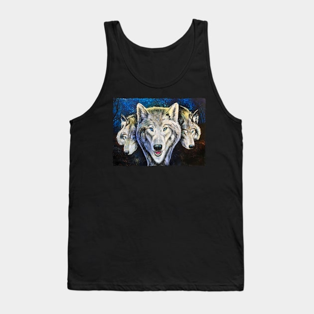 Mystic wolf pack Tank Top by Cimbart